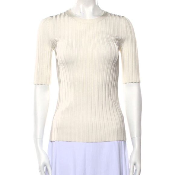 Veronica Beard Crew Neck Short Sleeve Top - Picture 1 of 3